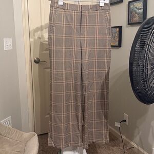 Banana Republic Checkered Top in Brown and Cream